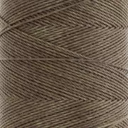 Bobine de fil ciré Linhasita pour micro macramé 0.75 mm - Brun Sépia (389) x228m