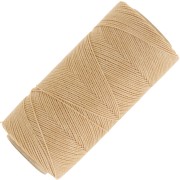 Bobine de fil ciré Linhasita pour micro macramé 0.75 mm - Golden Beige (602) x228m|raw }}