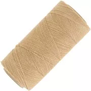 Bobine de fil ciré Linhasita pour micro macramé 0.75 mm - Golden Beige (602) x228m