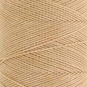 Bobine de fil ciré Linhasita pour micro macramé 0.75 mm - Golden Beige (602) x228m