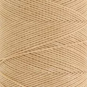Bobine de fil ciré Linhasita pour micro macramé 0.75 mm - Golden Beige (602) x228m