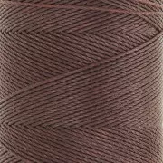 Bobine de fil ciré Linhasita pour micro macramé 0.75 mm - Cacao (667) x228m