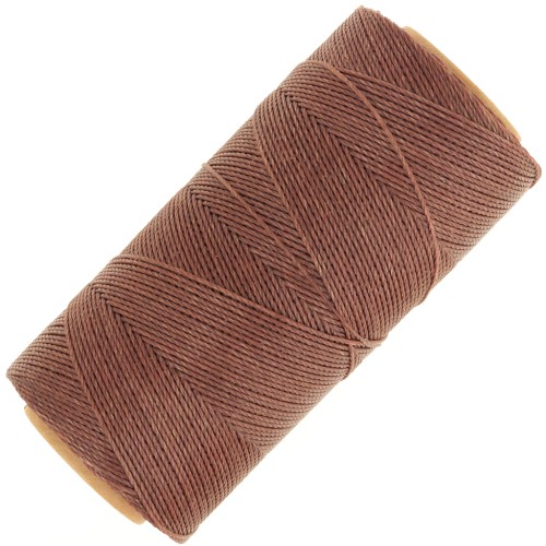 Bobine de fil ciré Linhasita pour micro macramé 0.75 mm - Marron clair (790) x228m