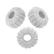Perles rondelles striée 3 mm - Argent 925 x25|raw }}