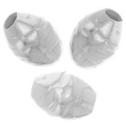 Perles olive texturée 7x5 mm - Argent 925 x5|raw }}