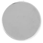 Cache bouton personnalisable pour bouton de manchette 22mm Placage Argent Fin x1