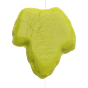 Perles feuilles de vigne 15.5x14 mm - Opaque Olivine x5