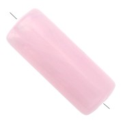 Perles tube droit 20x8 mm en acrylique translucide - Marbré rose clair x10