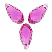 Gouttes PureCrystal 6010 11x5.5 mm Fuchsia x4