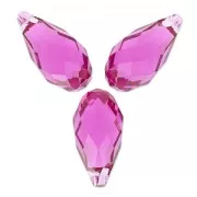 Gouttes PureCrystal 6010 11x5.5 mm Fuchsia x4