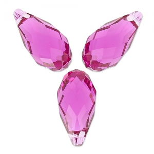 Gouttes PureCrystal 6010 11x5.5 mm Fuchsia x4