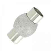 Fermoir diamanté aimanté pour cordon 6 mm en Acier inoxydable x1