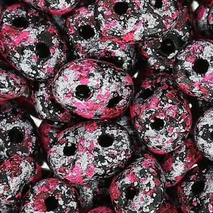 SuperDuo 2,5x5 mm Tweedy Pink x10g