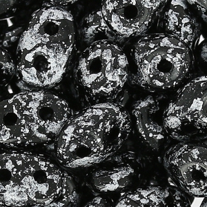 SuperDuo 2,5x5 mm Tweedy Silver x10g