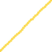 Perles rondelles facettées - rondes aplaties - 3.5x3 mm Jaune Opaque x37cm