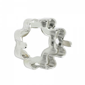 Serti griffe Clover pour cabochon PureCrystal 4785 14 mm rhodié x1