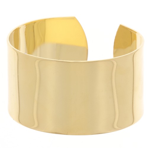 Bracelet en laiton 30x150 mm - Doré à l'or fin x1