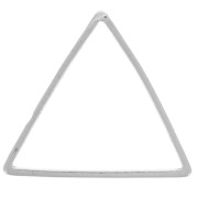 Anneau de montage et tissage triangle 17x20 mm - Argenté x1|raw }}