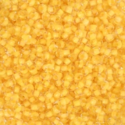 Preciosa Perles rocailles 11/0 2 mm - Crystal Yellow Lined x20g