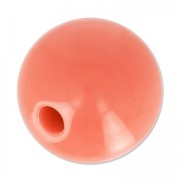 Ronde semi-percée gros trou 14 mm Corail x1