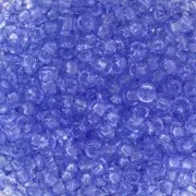 Preciosa Perles rocailles 8/0 - 3 mm - Solgel - Blue 2 Dyed Crystal x20g