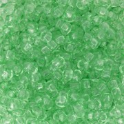 Preciosa Perles rocailles 8/0 - 3 mm - Solgel - Green 2 Dyed Crystal x20g