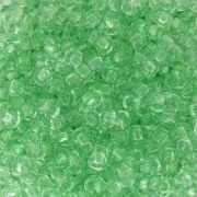 Preciosa Perles rocailles 8/0 - 3 mm - Solgel - Green 2 Dyed Crystal x20g