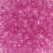 Preciosa Perles rocailles 8/0 - 3 mm - Solgel - Pink 2 Dyed Crystal x20g|raw }}