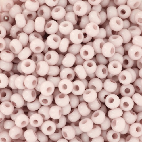 Preciosa Perles rocailles 8/0 - 3 mm - Solgel - Pink 1 Dyed Chalkwhite x20g