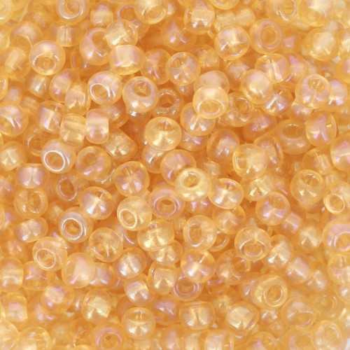 Preciosa Perles rocailles 8/0 - 3 mm - Light Topaz Rainbow x20g