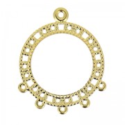 Intercalaire/Chandelier 5 anneaux 30 mm doré x2