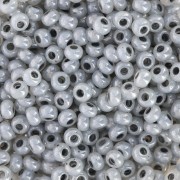 Preciosa Perles rocailles 8/0 - 3 mm - Gris Pastel Nacré x20g