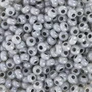 Preciosa Perles rocailles 8/0 - 3 mm - Gris Pastel Nacré x20g