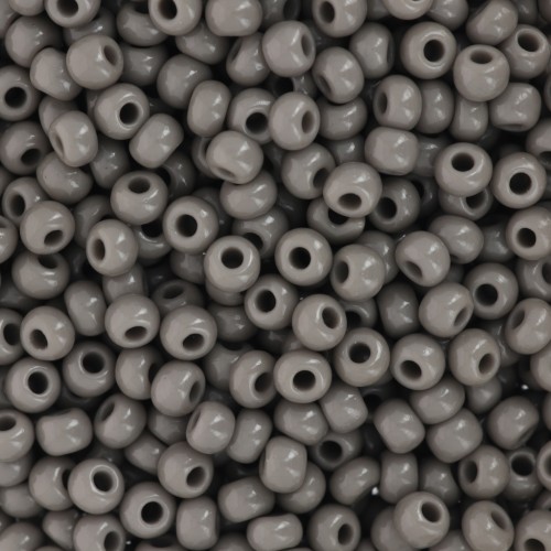 Preciosa Perles rocailles 8/0 - 3 mm - Gris Opaque x20g