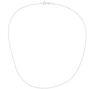 Tour de cou chaîne maille boule diamantée 1,5 mm en Argent 925 x 42cm|raw }}