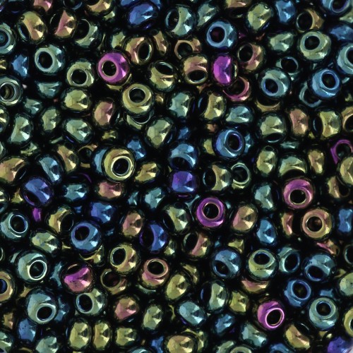 Preciosa Perles rocailles 8/0 - 3 mm - Green Iris x20g