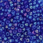 Preciosa Perles rocailles 8/0 - 3 mm - Dark Aquamarine Rainbow x20g