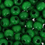 Perles rondes en bois 4 mm Vert x165|raw }}