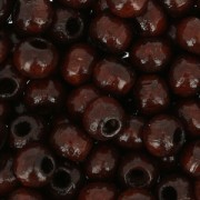 Perles rondes en bois 4 mm Brun x165