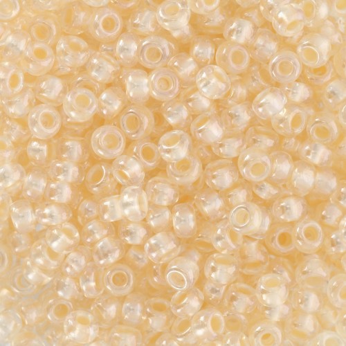 Preciosa Perles rocailles 8/0 - 3 mm - Pearl Pastel Lining - Apricot Sfinx x20g