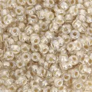 Preciosa Perles rocailles 8/0 - 3 mm -  Pearl Pastel Lining - Mocca Sfinx x20g