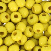 Perles rondes en bois 4 mm Jaune x165|raw }}
