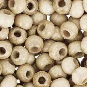 Perles rondes en bois 4 mm Naturel x165