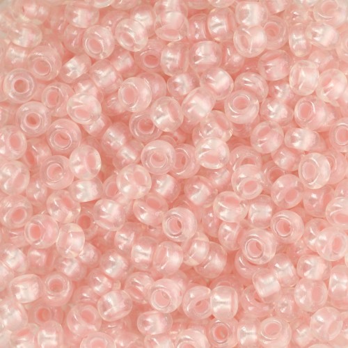 Preciosa Perles rocailles 8/0 - 3 mm - Pearl Pastel Lining - Pink Sfinx x20g