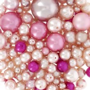 Assortiment de perles de bohème - Mix Rose - Nude x50g|raw }}