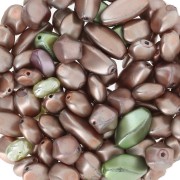 Assortiment de perles de bohème - Mix Pistache x50g