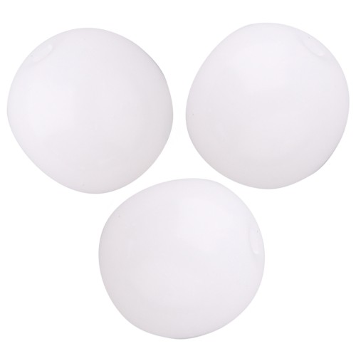 Perles en verre tchèque rondes 8 mm - Opaque White x20