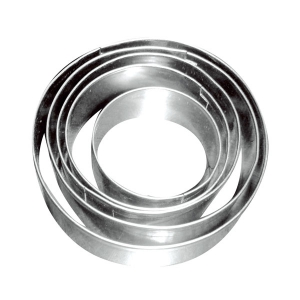 Set d'emporte-pièces en métal forme rond x5