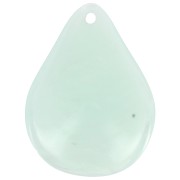 Sequins pétales de fleurs incurvés 23 mm en résine - Bleu givré marbré x6