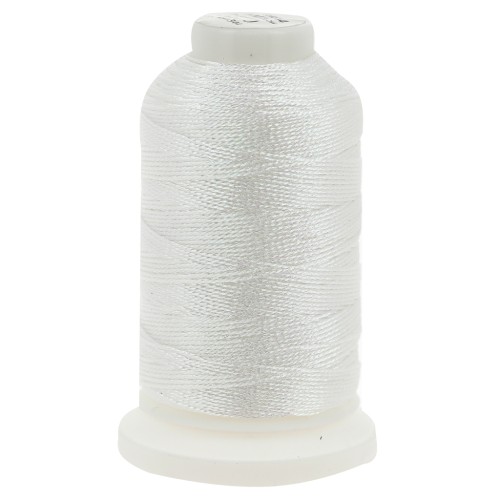 Fil en polyester Liz metallic taille 10 - Iridescent Snow n°344 x110m
